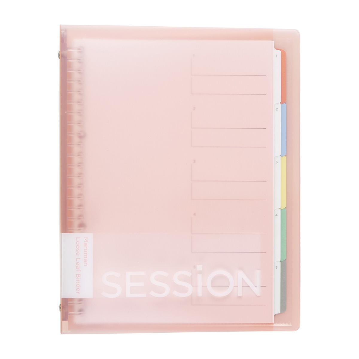 マルマン　Ｂ５　バインダー　セッション　Ｌピンク
