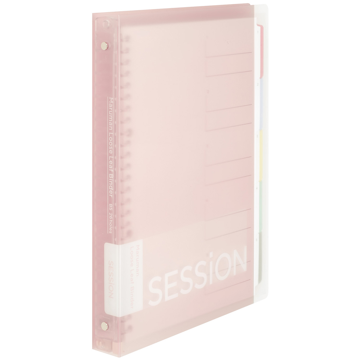マルマン　Ｂ５　バインダー　セッション　Ｌピンク