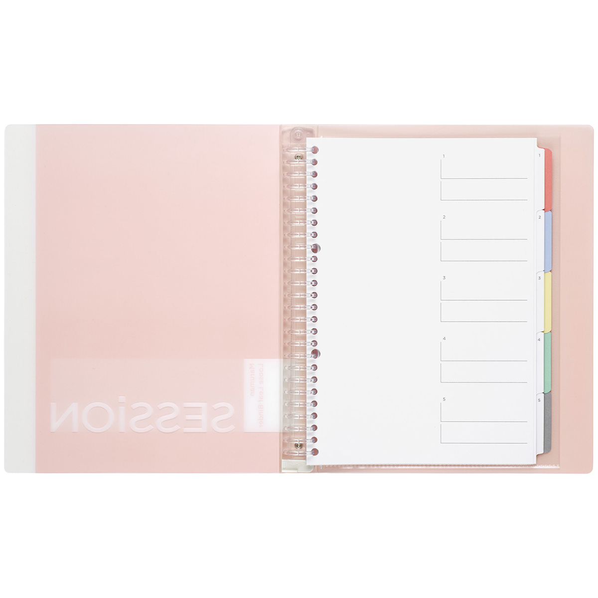 マルマン　Ｂ５　バインダー　セッション　Ｌピンク