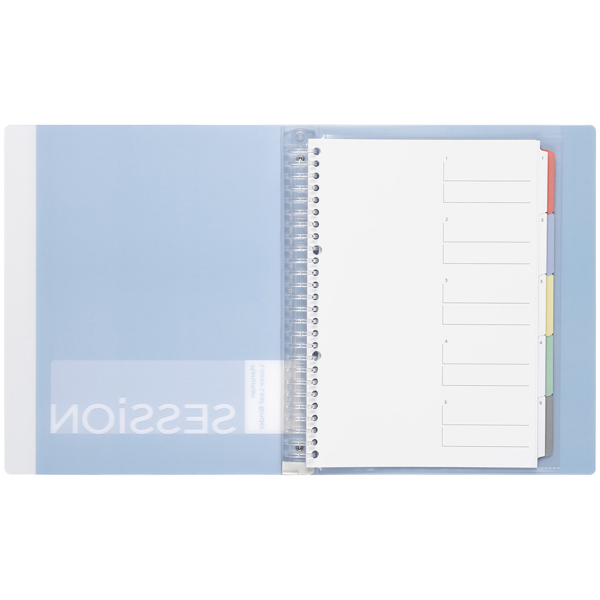 マルマン　Ｂ５　バインダー　セッション　ＬブルーＡ