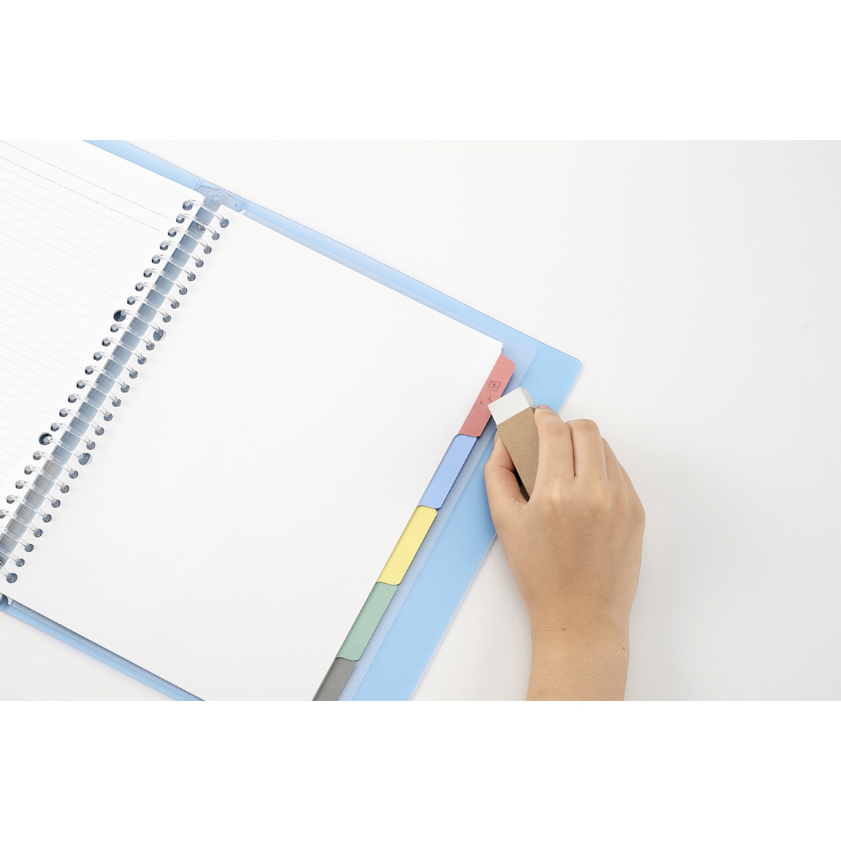 マルマン　Ｂ５　バインダー　セッション　ＬブルーＡ