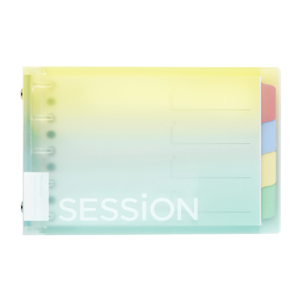 マルマン　ミニサイズ　バインダー　セッション　グラデーション レモンソーダ
