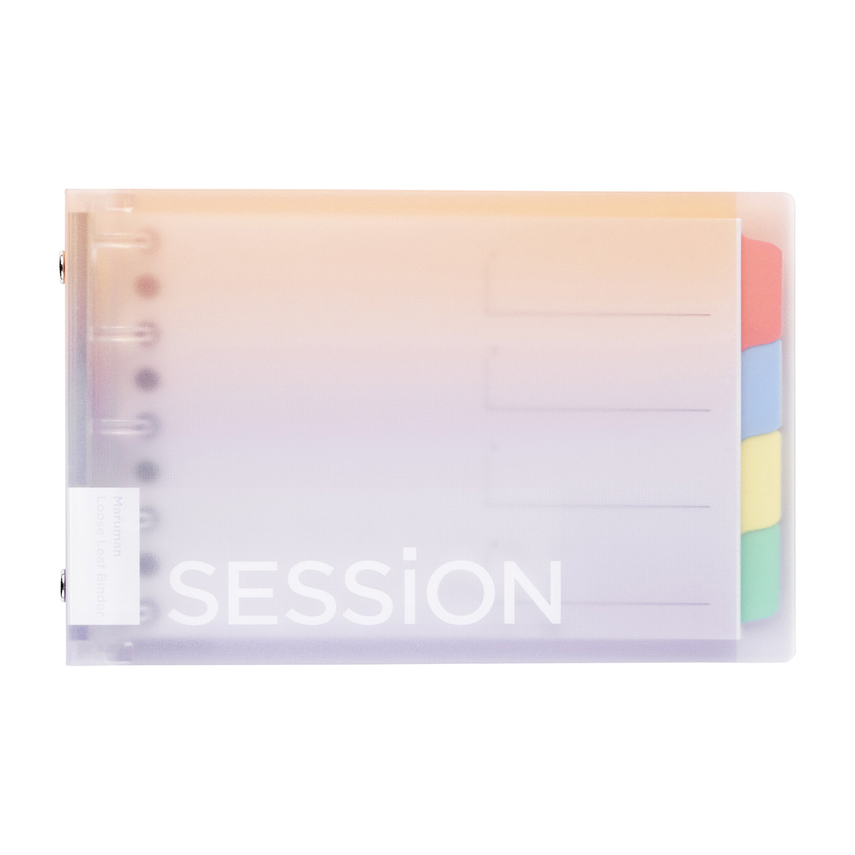 マルマン　ミニサイズ　バインダー　セッション　グラデーション ゆうやけ