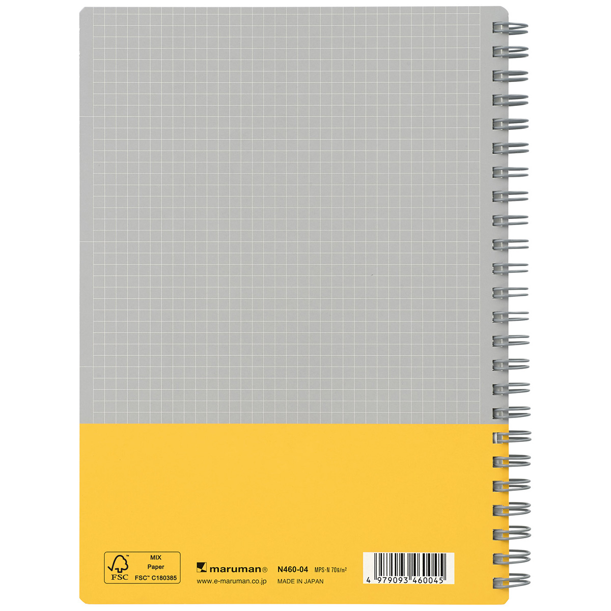マルマン　Ａ５　ノート　ウトカ　イエロー９０枚