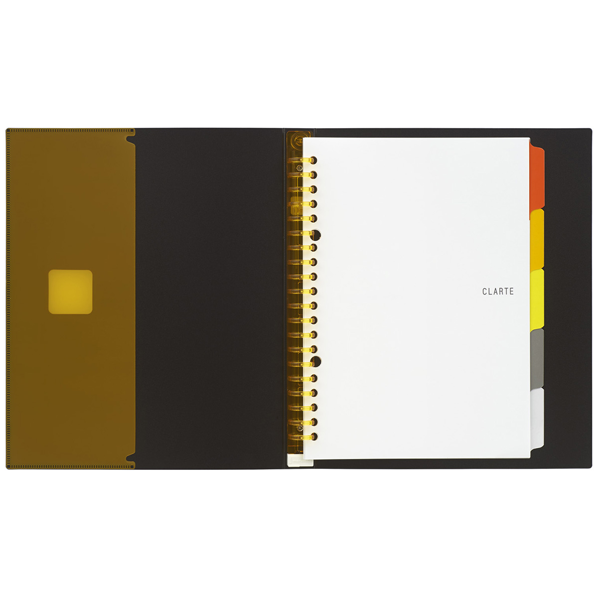 マルマン　Ａ５　バインダー　クラルテ　オレンジ