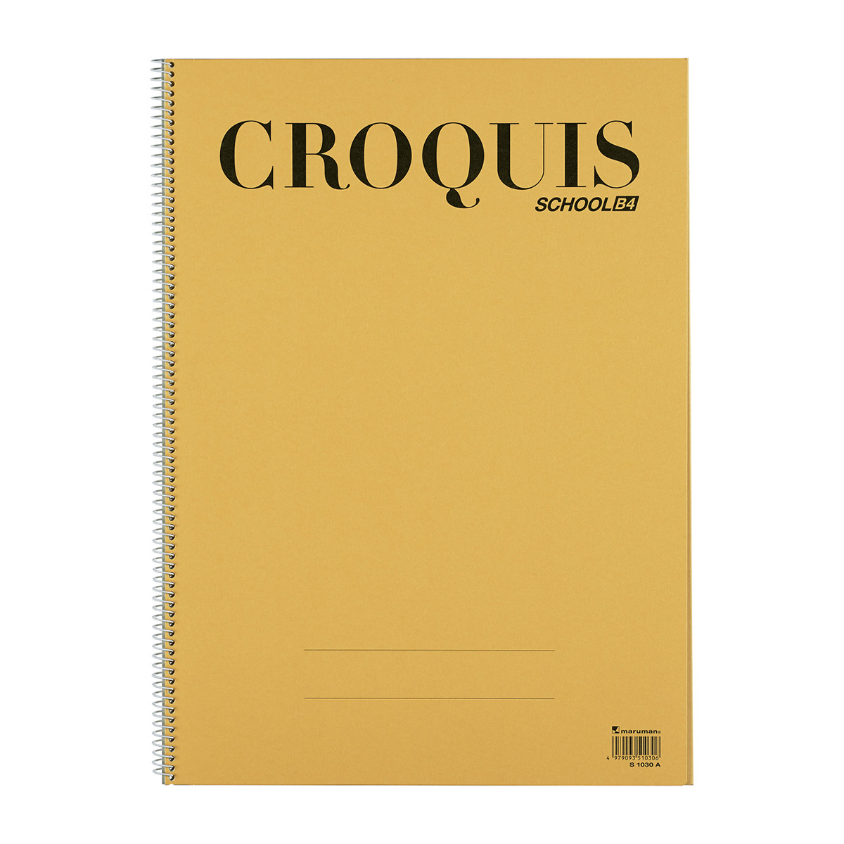 マルマン　スクール用クロッキーブック　クリームコットン紙　Ｂ４　３５枚