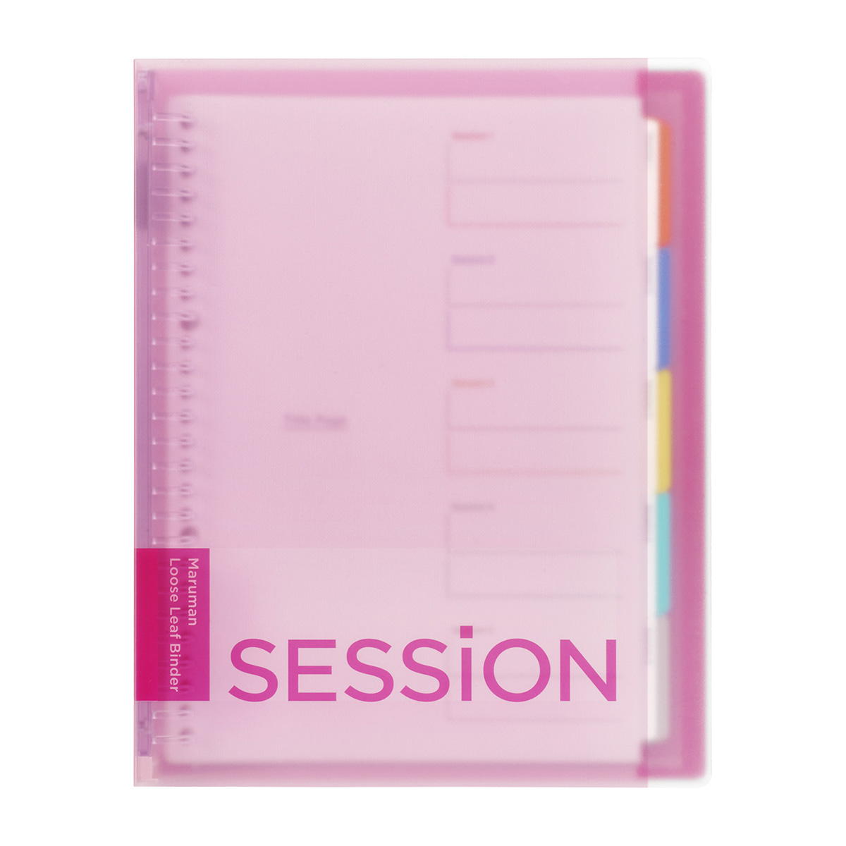 マルマン　Ｂ５　バインダー　セッション　ピンク