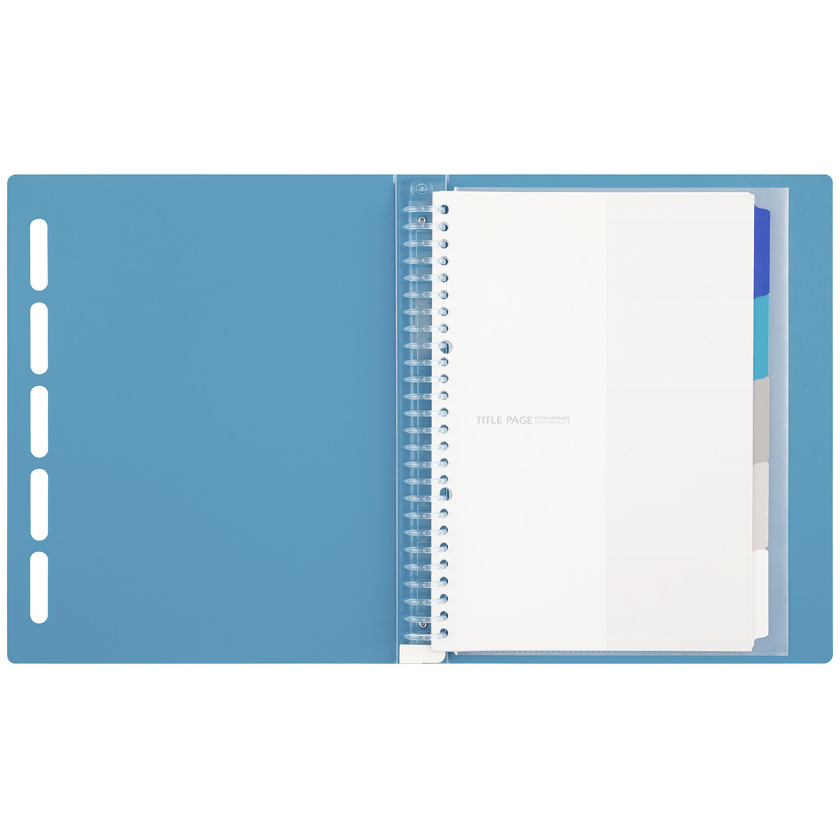 マルマン　Ｂ５　バインダー　クラルテ　ブルー