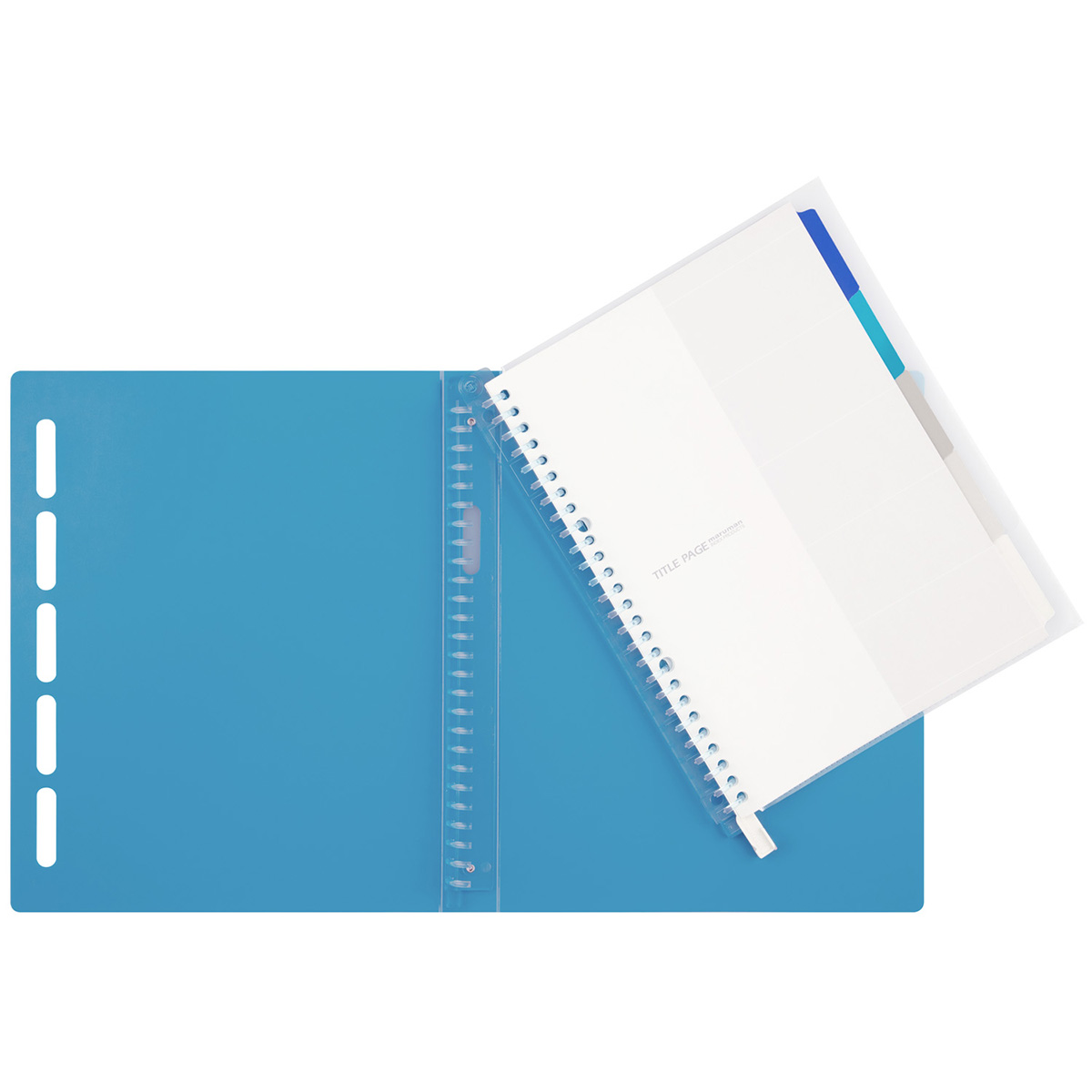 マルマン　Ｂ５　バインダー　クラルテ　ブルー