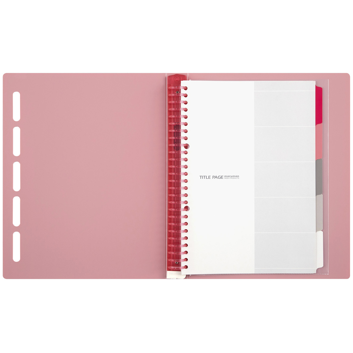 マルマン　Ｂ５　バインダー　クラルテ　ピンク