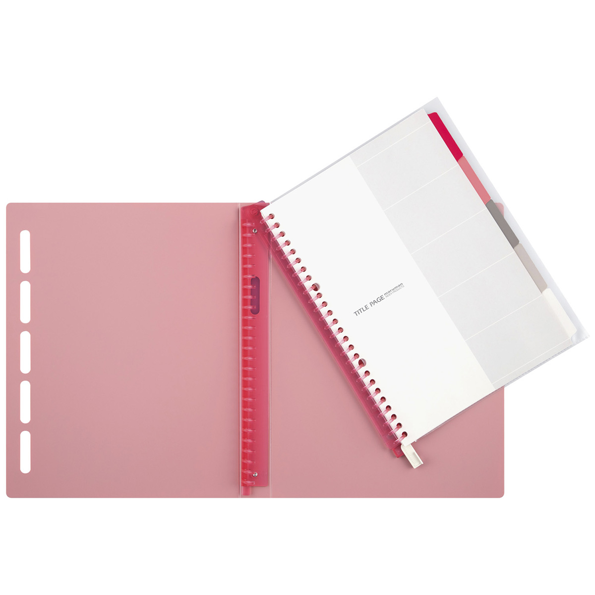 マルマン　Ｂ５　バインダー　クラルテ　ピンク