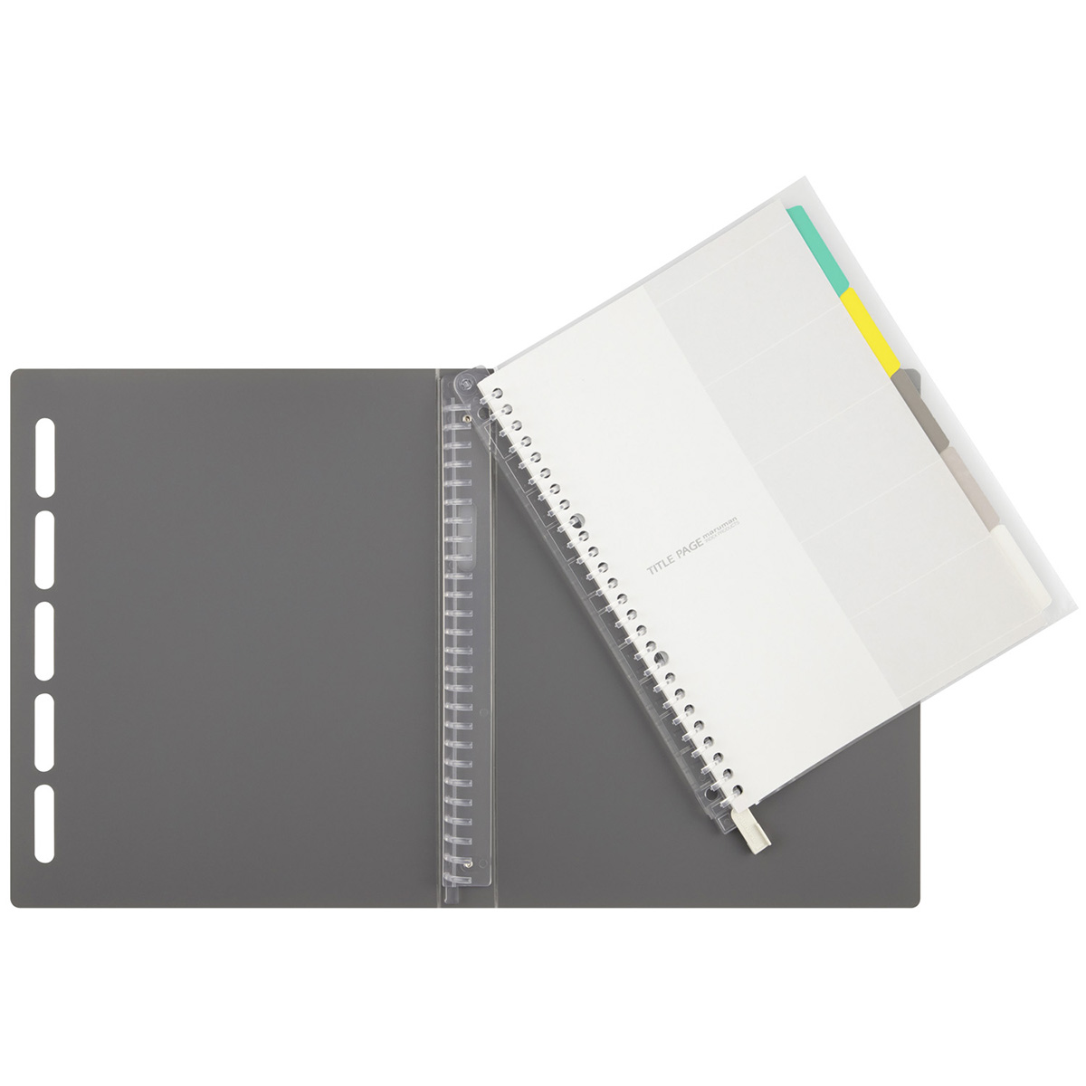 マルマン　Ｂ５　バインダー　クラルテ　グレー