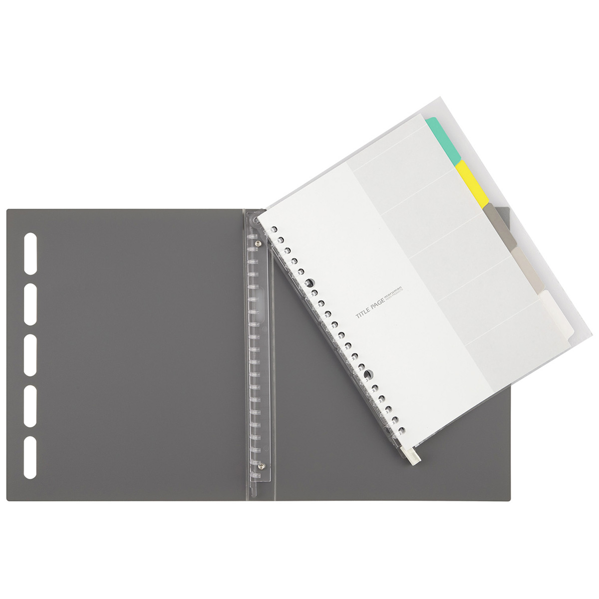 マルマン　Ａ５　バインダー　クラルテ　グレー