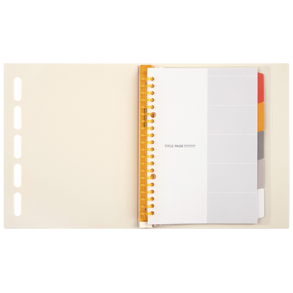 マルマン　Ａ５　バインダー　クラルテ　アイボリー