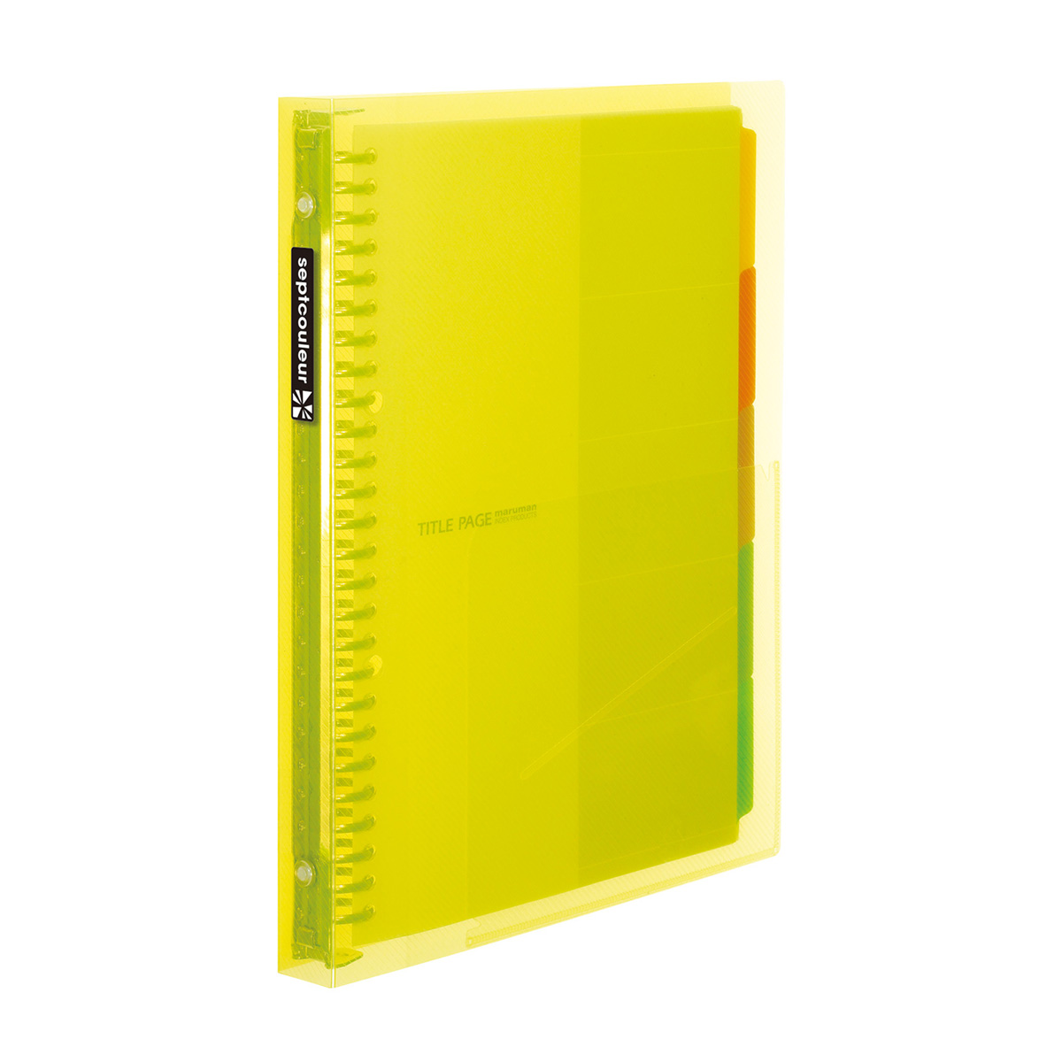マルマン　Ｂ５　メタルバインダー　セプトクルール　イエロー