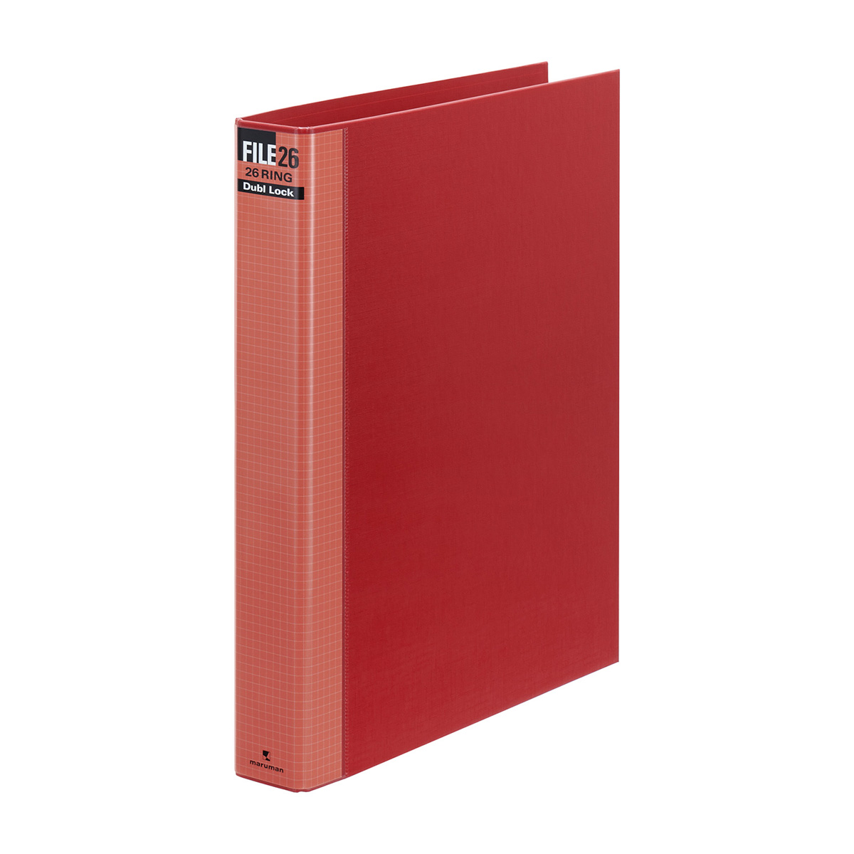 マルマン　Ｂ５　ファイル26穴　ダブロック２５ｍｍ　レッド