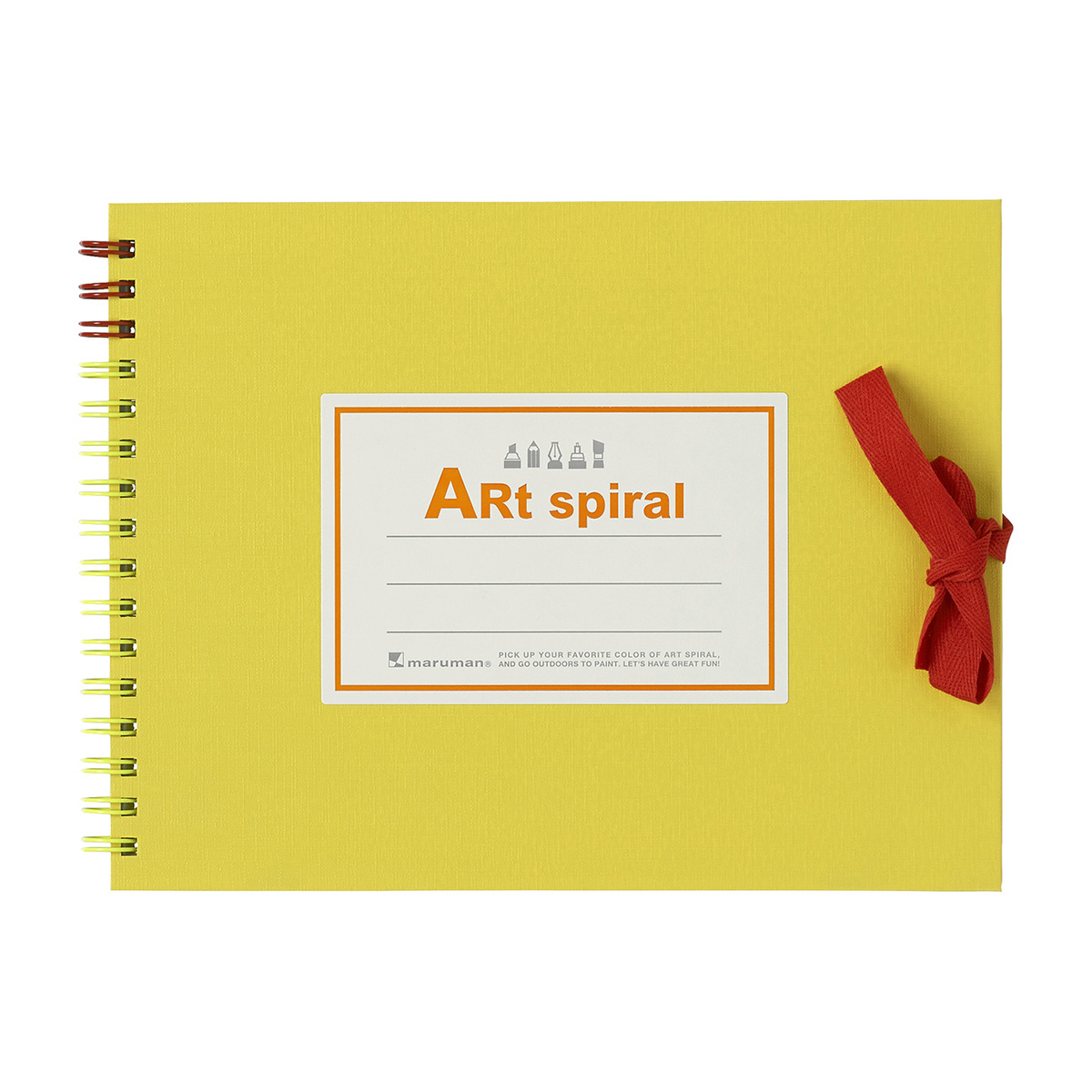 マルマン　スケッチブック　アートスパイラル　Ｆ０　イエロー　２４枚