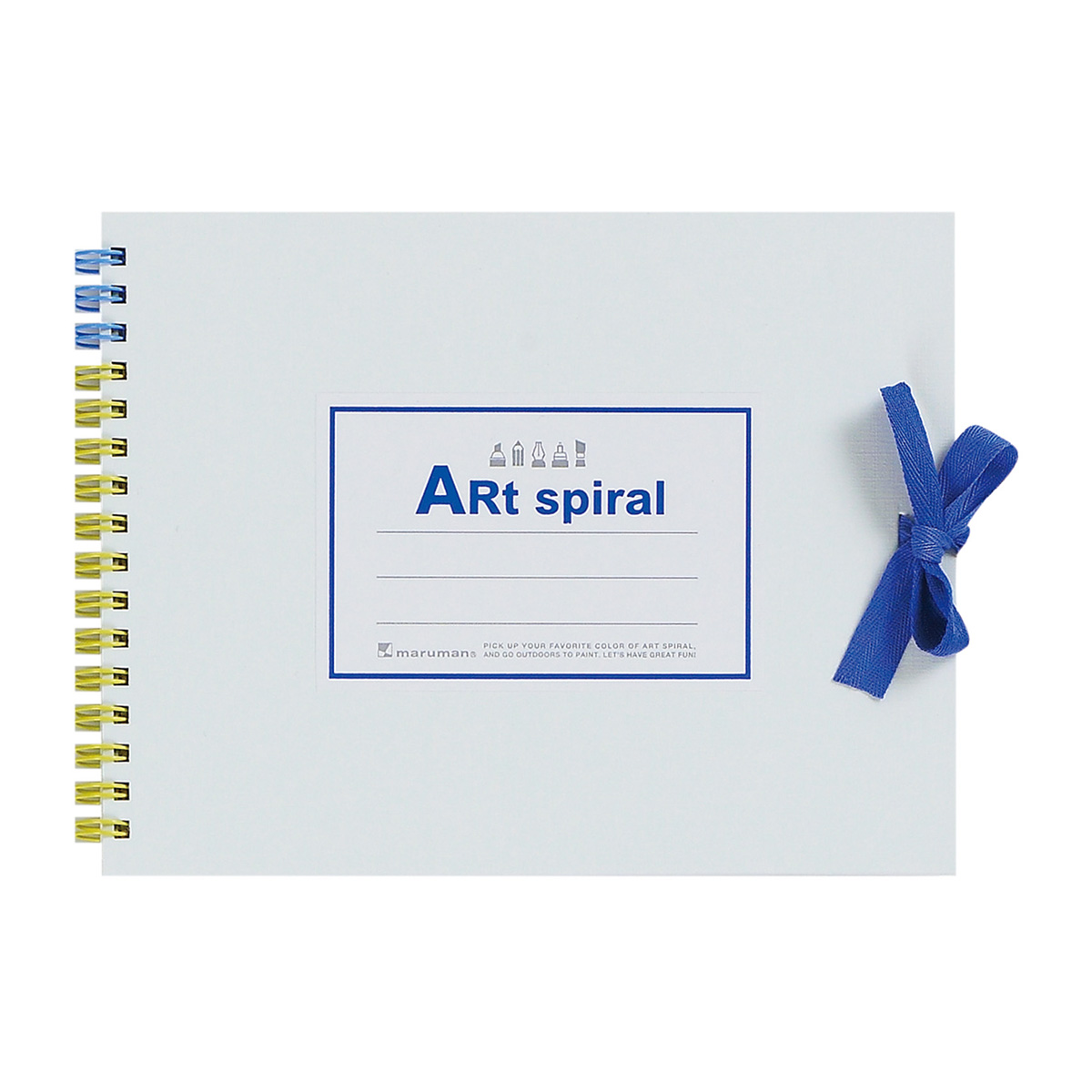 マルマン　スケッチブック　アートスパイラル　Ｆ０　ホワイト　２４枚