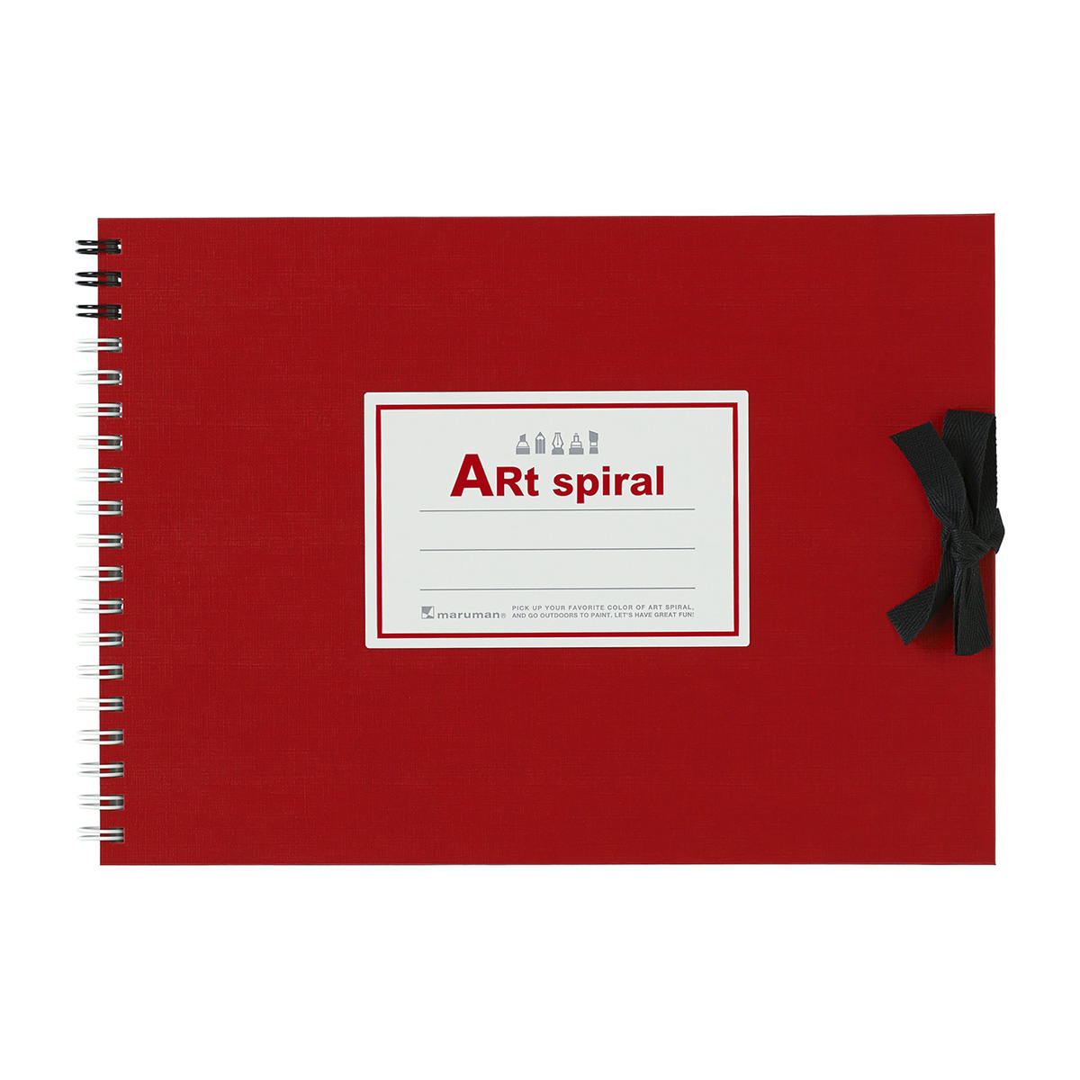 マルマン　スケッチブック　アートスパイラル　Ｆ１　レッド　２４枚