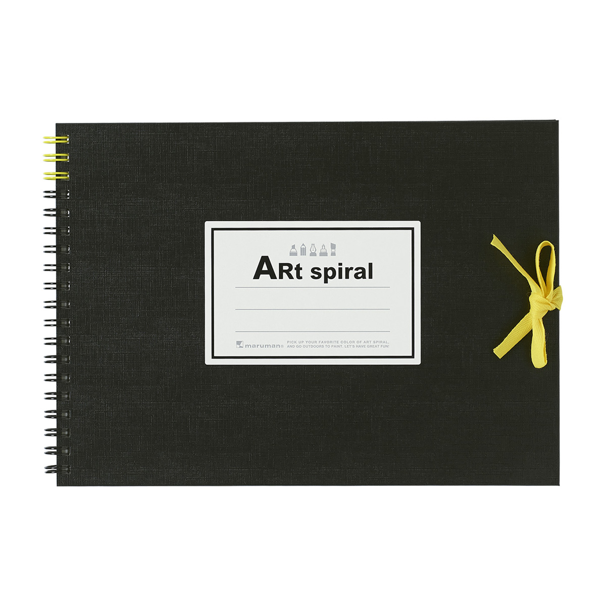 マルマン　スケッチブック　アートスパイラル　Ｆ１　ブラック　２４枚