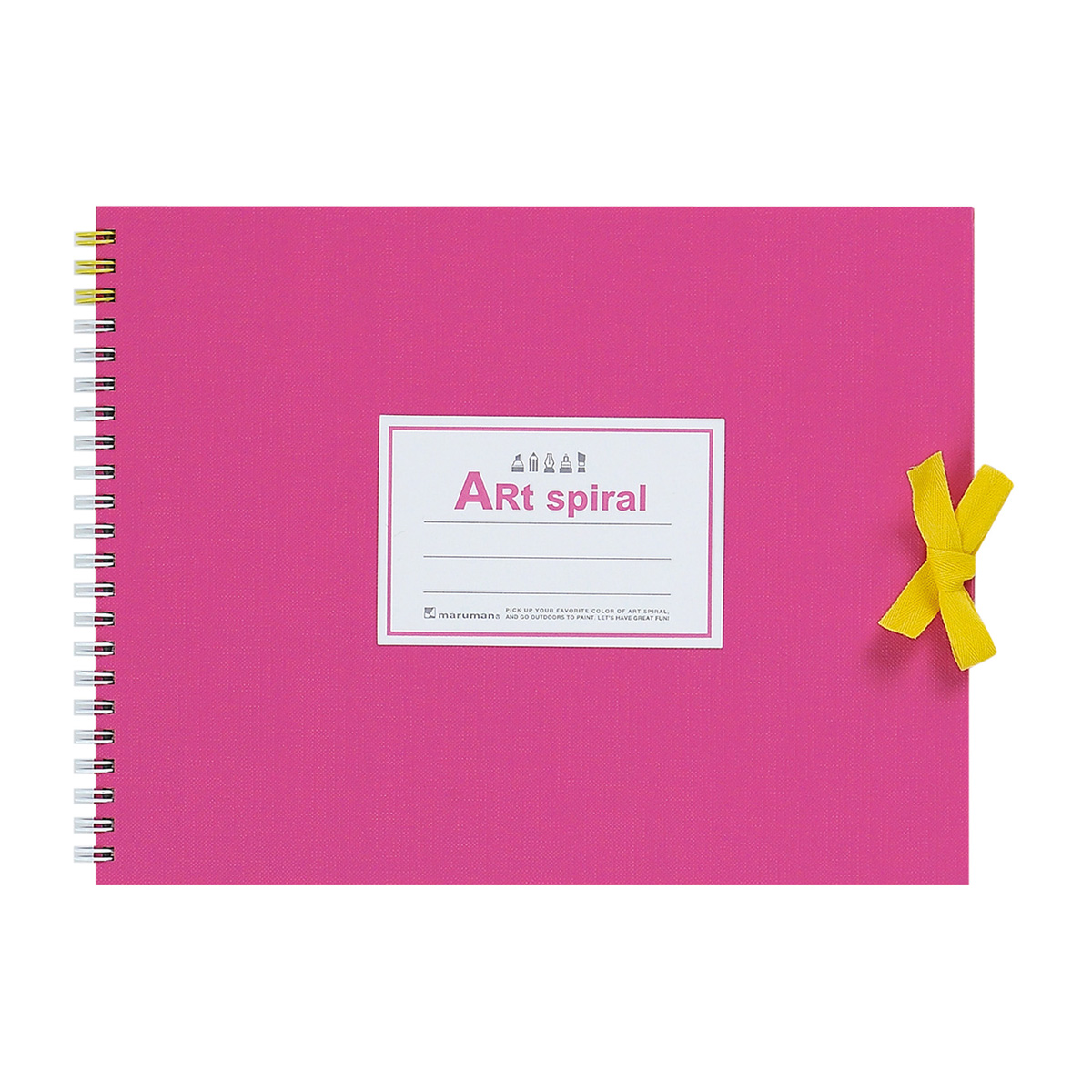 マルマン　スケッチブック　アートスパイラル　Ｆ１　ピンク　２４枚