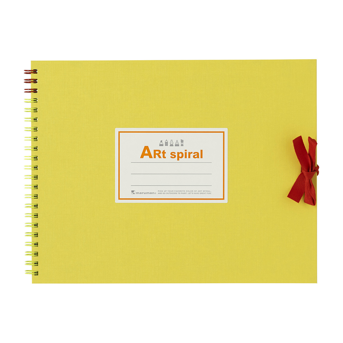 マルマン　スケッチブック　アートスパイラル　Ｆ２　イエロー　２４枚