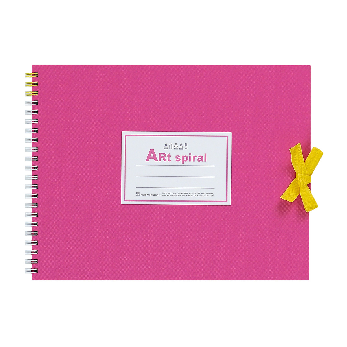 マルマン　スケッチブック　アートスパイラル　Ｆ２　ピンク　２４枚