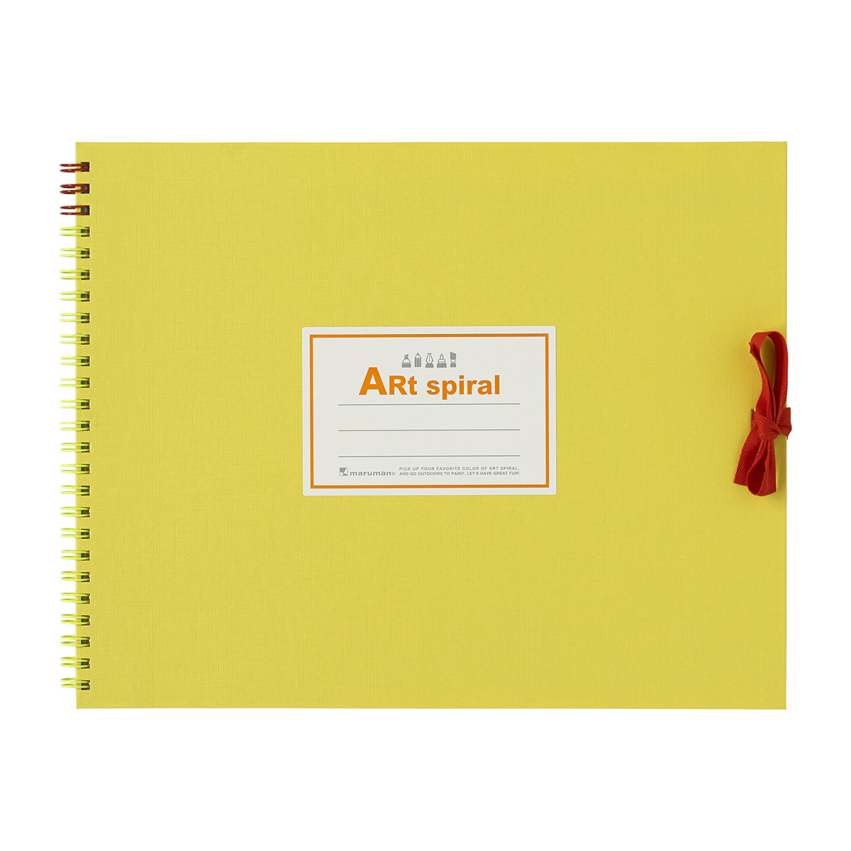 マルマン　スケッチブック　アートスパイラル　Ｆ３　イエロー　２４枚