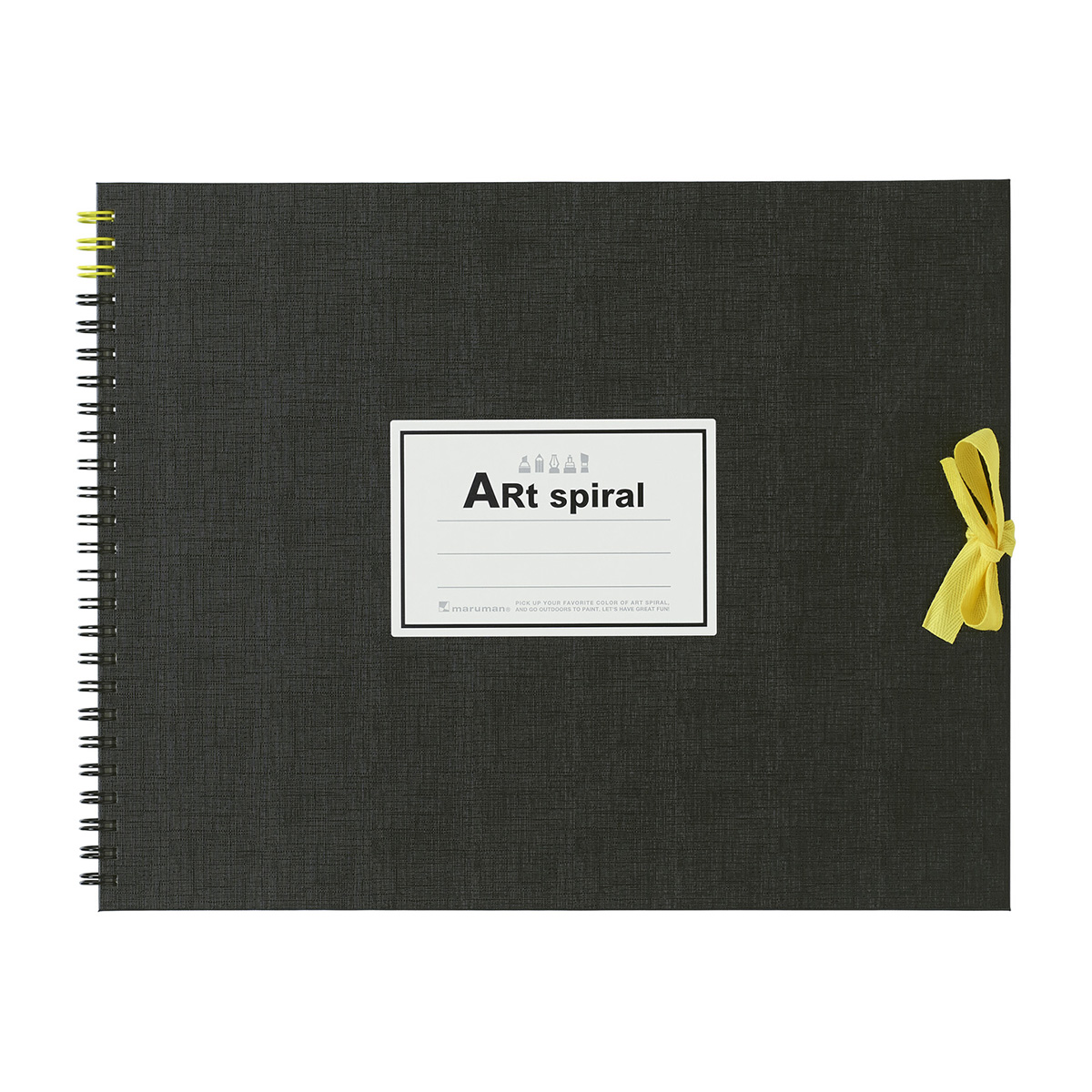 マルマン　スケッチブック　アートスパイラル　Ｆ３　ブラック　２４枚