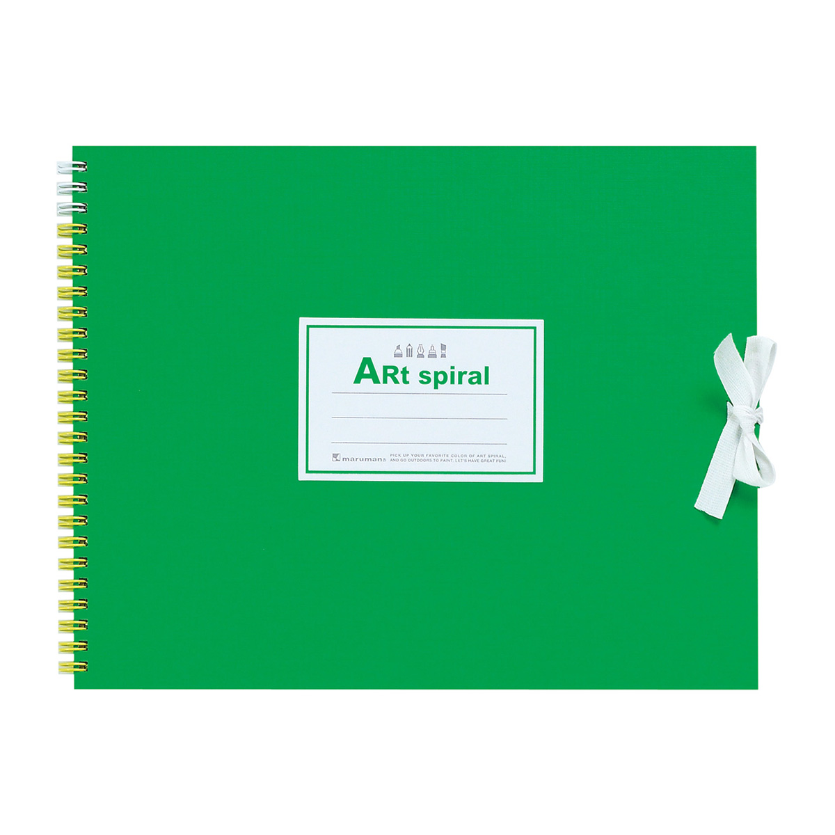 マルマン　スケッチブック　アートスパイラル　Ｆ３　グリーン　２４枚