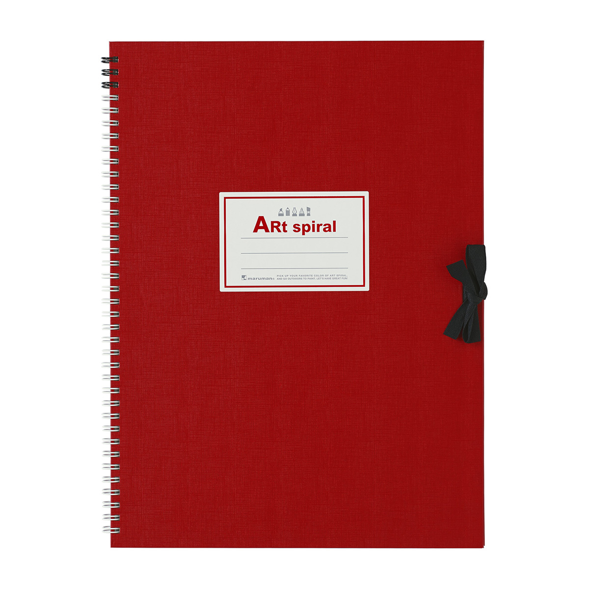 マルマン　スケッチブック　アートスパイラル　Ｆ４　レッド　２４枚
