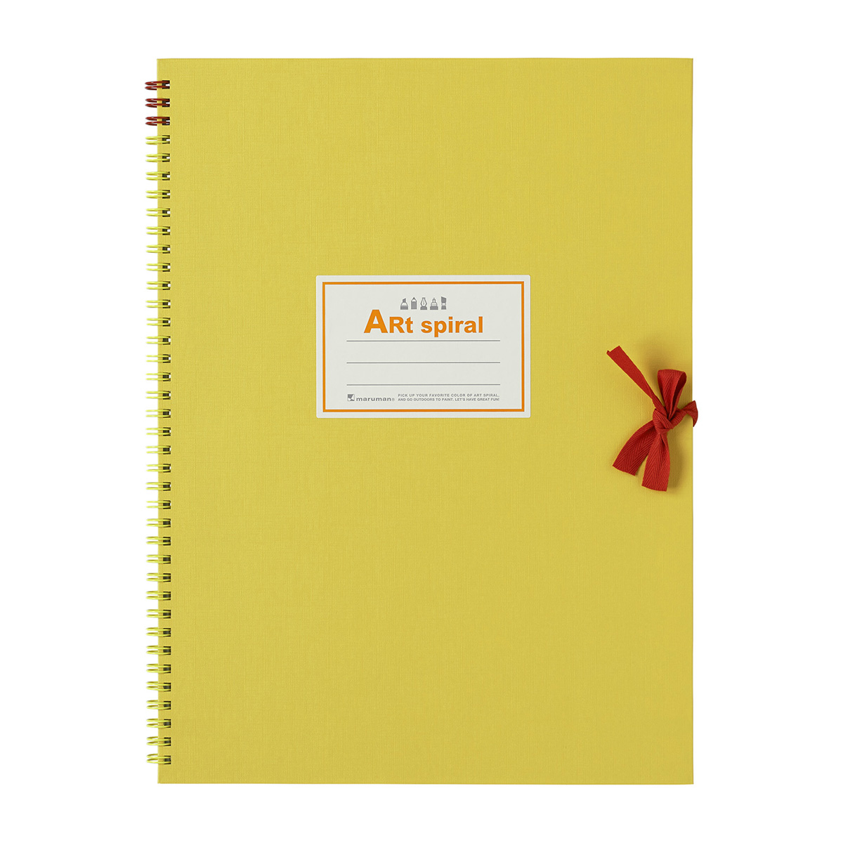 マルマン　スケッチブック　アートスパイラル　Ｆ４　イエロー　２４枚