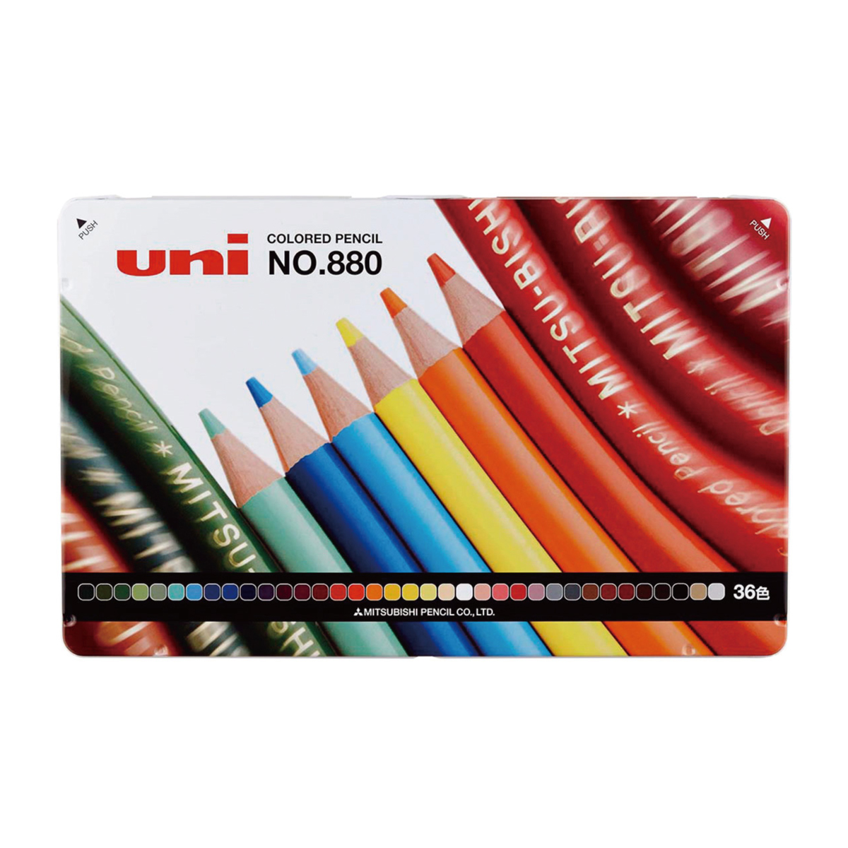 三菱鉛筆　色鉛筆８８０　３６色セット　Ｋ８８０３６ＣＰ　