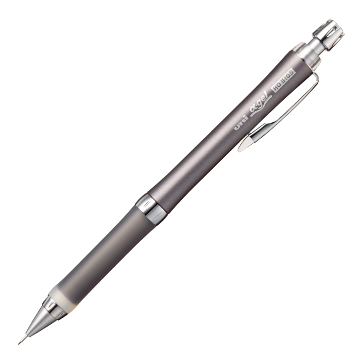 三菱鉛筆　シャープ　αゲル　スリムタイプ　０．５ｍｍ　かため　Ｍ５８０９ＧＧ１Ｐ．４３　ガンメタリック