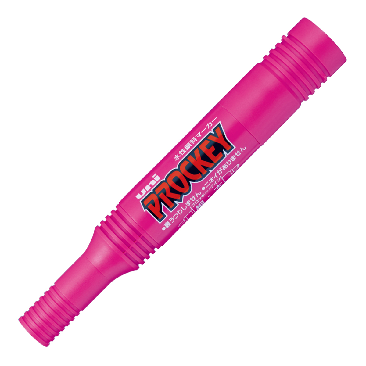 三菱鉛筆　水性マーカー　プロッキー　細字丸芯＋太字角芯　ＰＭ１５０ＴＲ．１１　赤紫