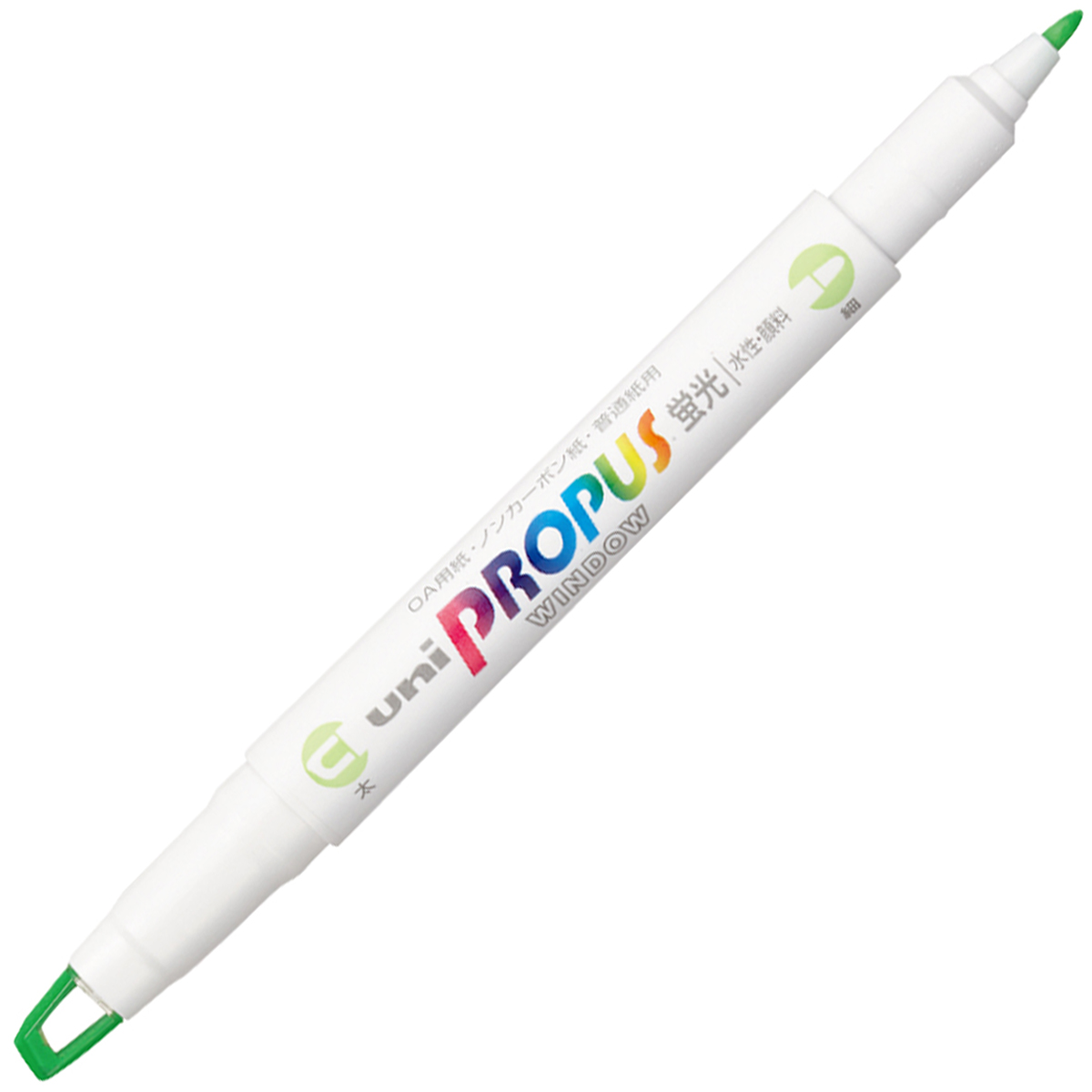 三菱鉛筆　蛍光ペン　プロパスウインドウ　ライトグリーン