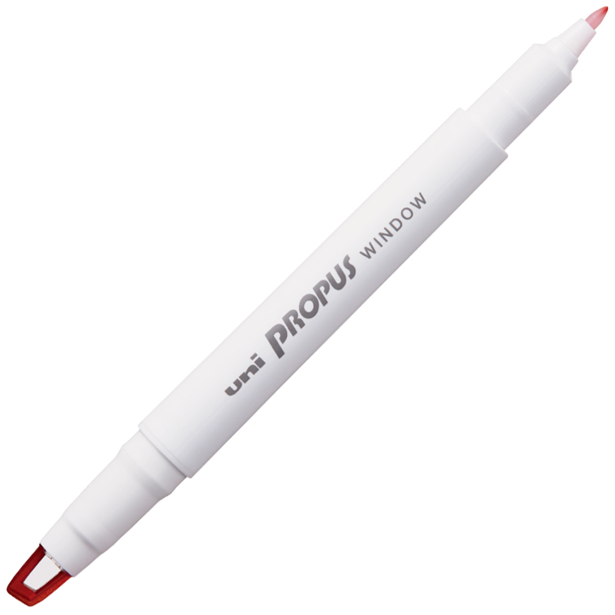 三菱鉛筆　蛍光ペン　プロパスウインドウ　ＰＵＳ１０３Ｔ．１５　赤