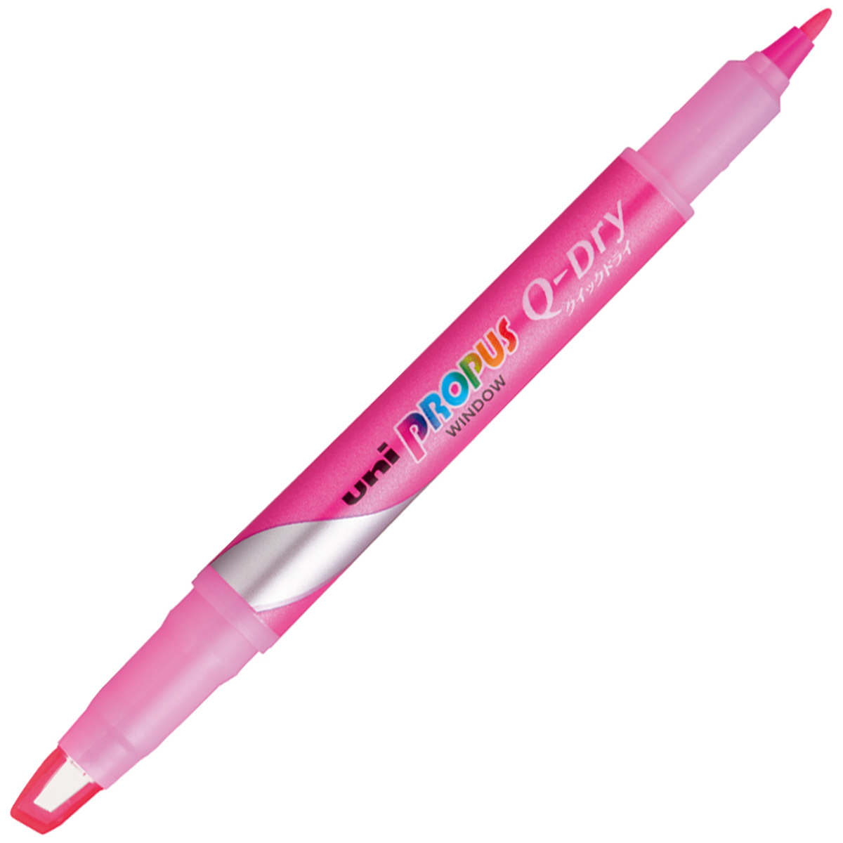 三菱鉛筆　蛍光ペン　プロパスウインドウ　クイックドライ　ＰＵＳ１３８Ｔ．１３　ピンク