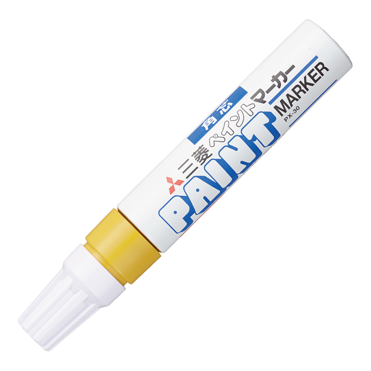 三菱鉛筆　油性マーカー　ペイントマーカー　太字角芯　ＰＸ３０．２　黄