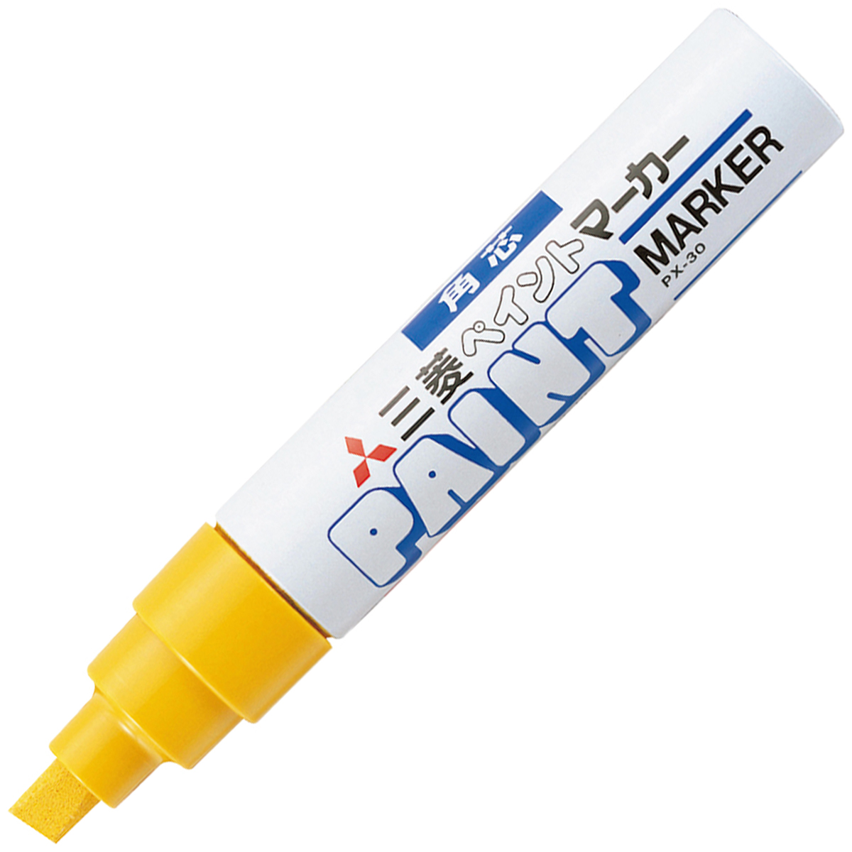 三菱鉛筆　油性マーカー　ペイントマーカー　太字角芯　ＰＸ３０．２　黄