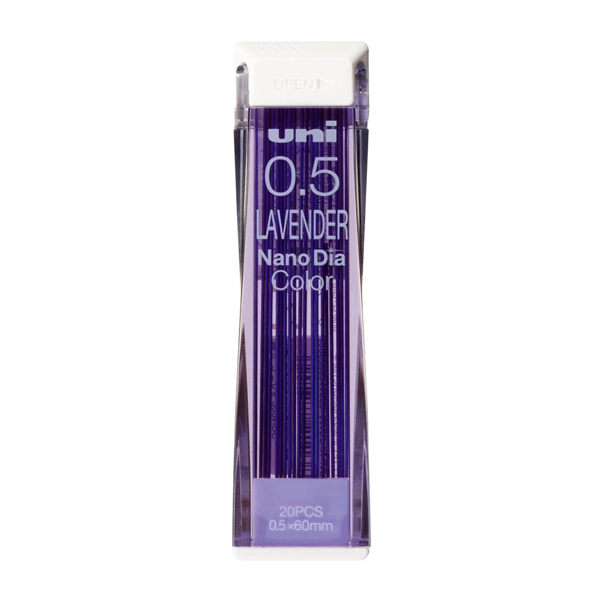 三菱鉛筆　シャープ替芯　カラー　０．５ｍｍ　Ｕ０５－２０２ＮＤＣ　ラベンダー　１個（２０本）