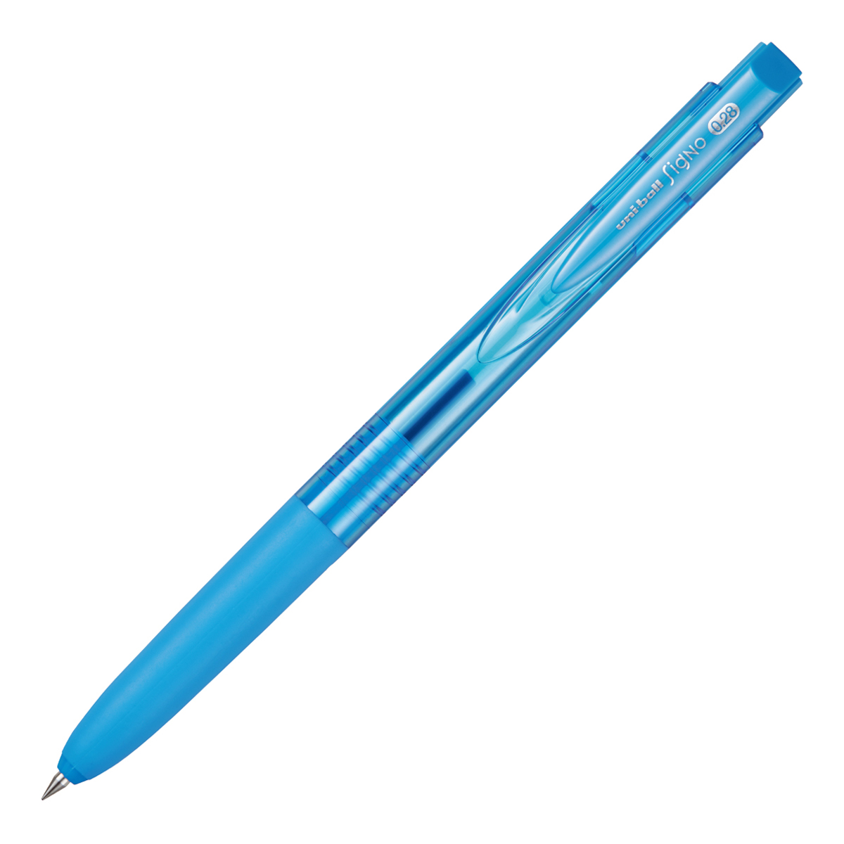 三菱鉛筆　ゲルインクボールペン　ユニボールシグノＲＴ　ノック式　０．２８ｍｍ　ＵＭＮ－１５５－２８　ライトブルー