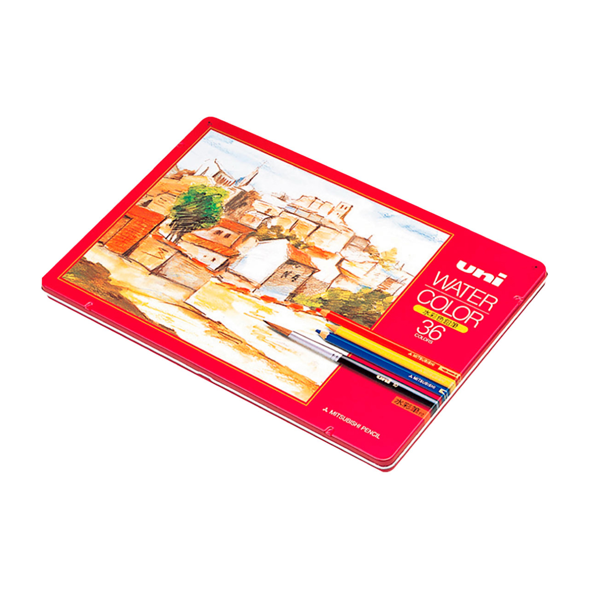 三菱鉛筆　色鉛筆ユニウォーターカラー　３６色セット　ＵＷＣ３６Ｃ　