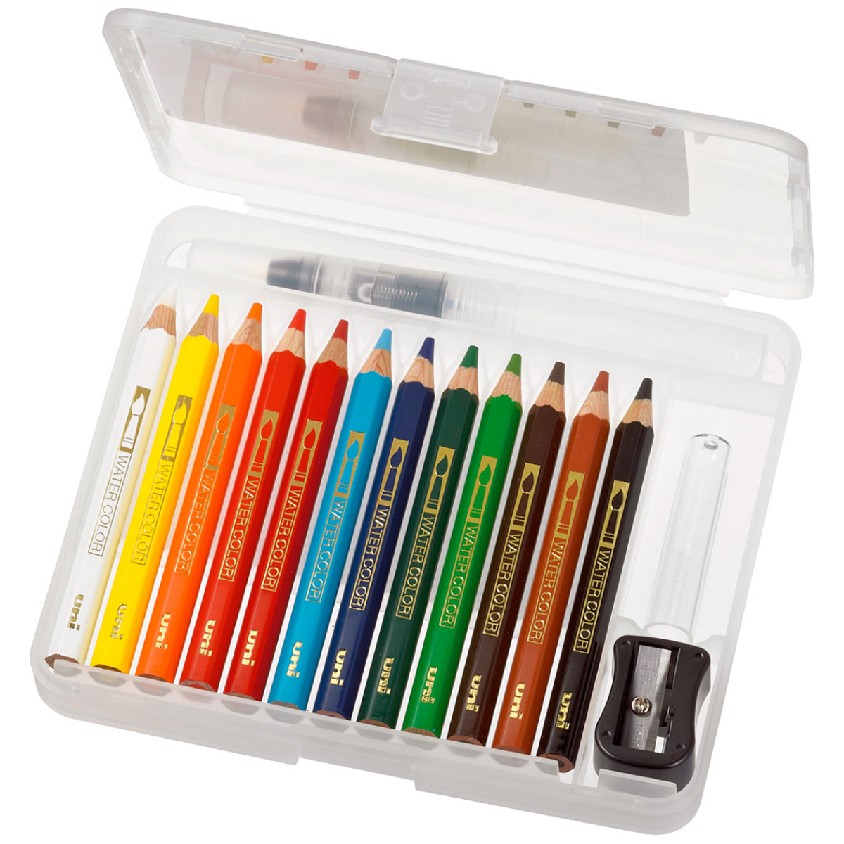 三菱鉛筆　色鉛筆ユニウォーターカラー　ぬり絵用コンパクトセット１２色　第１章　ＵＷＣＮＣＳ１２Ｃ１　