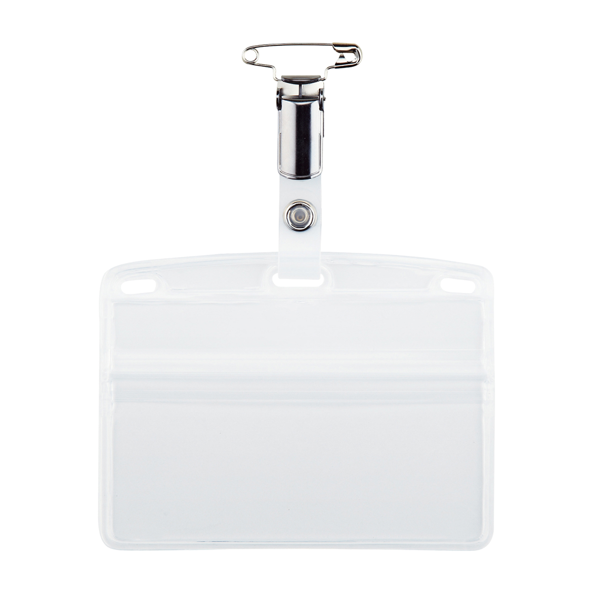 オープン工業　タッグ名札金属クリップヨコ名刺１０枚　ＮＴ－６