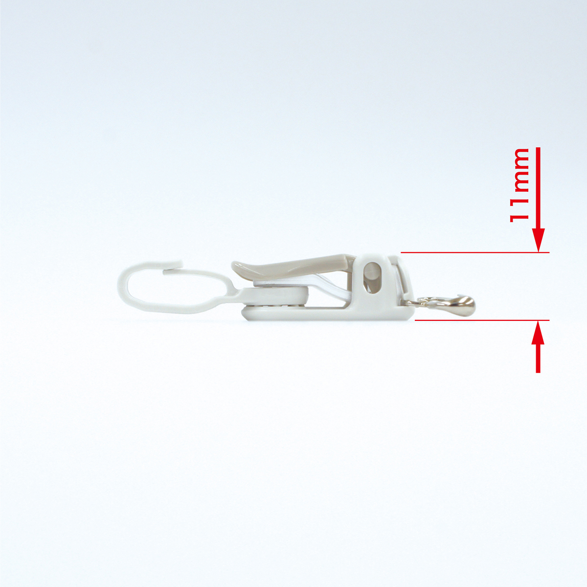 オープン工業　名札用クリッププラピン付１０個灰　ＮＸ－１３－ＧＹ