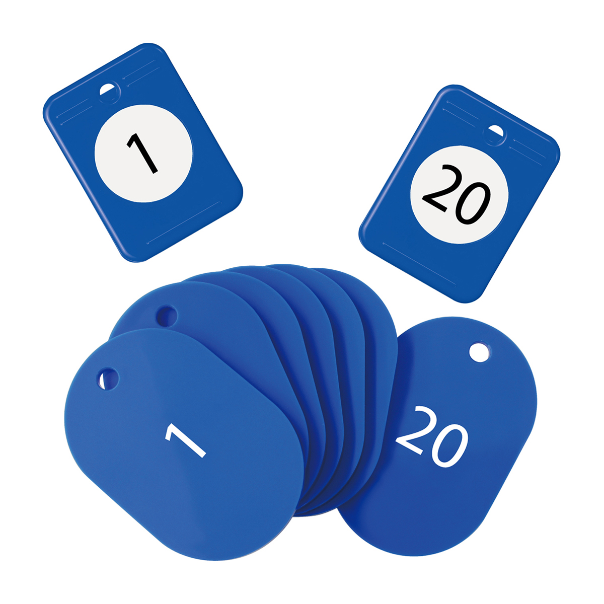 オープン工業　クロークチケット１ー２０青　ＢＦ－１５０－ＢＵ