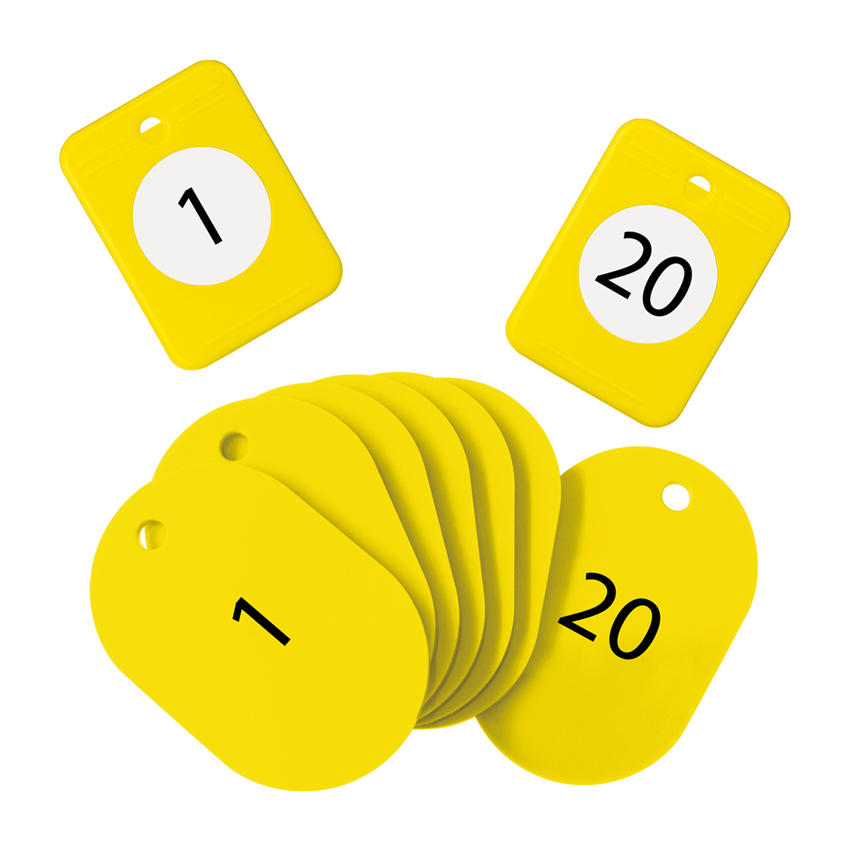 オープン工業　クロークチケット１ー２０黄　ＢＦ－１５０－ＹＥ