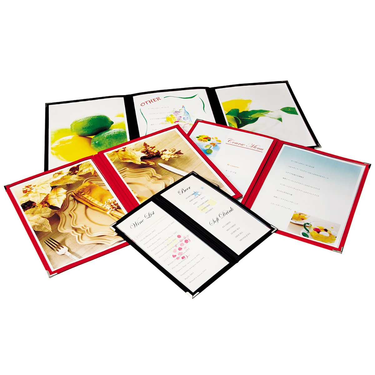 オープン工業　メニューファイル用追加ケースＡ４１枚　ＭＢ－１０１