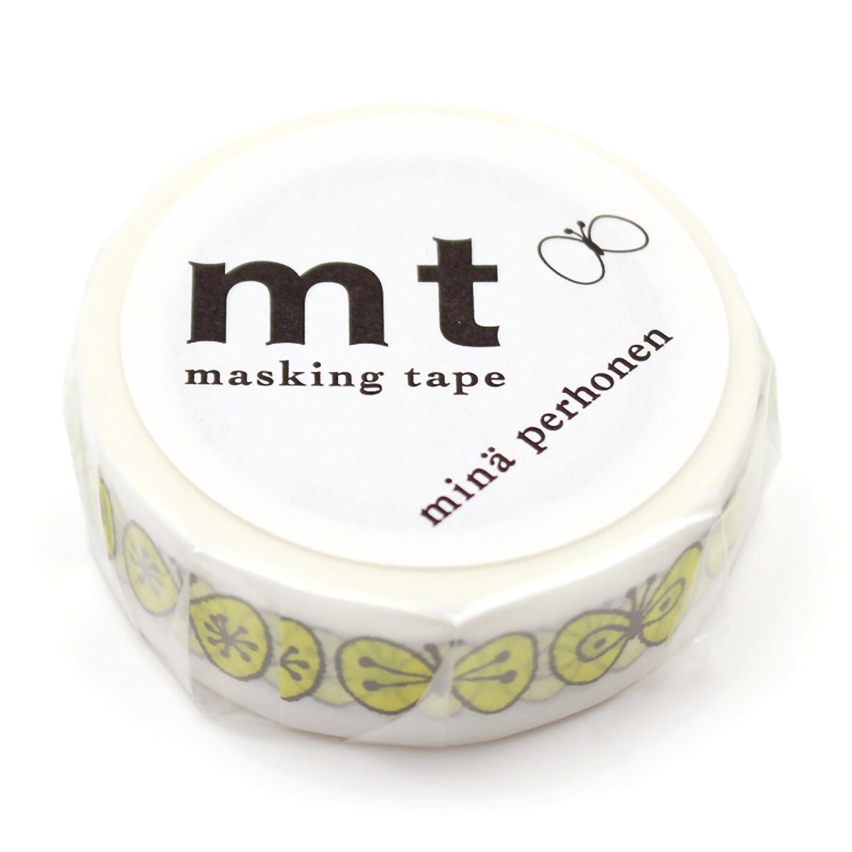カモ井／マスキングテープ　ｍｔ　ミナペルホネン　ｃｈｏｕｃｈｏ・ｙｅｌｌｏｗ　ＭＴＭＩＮＡ０３